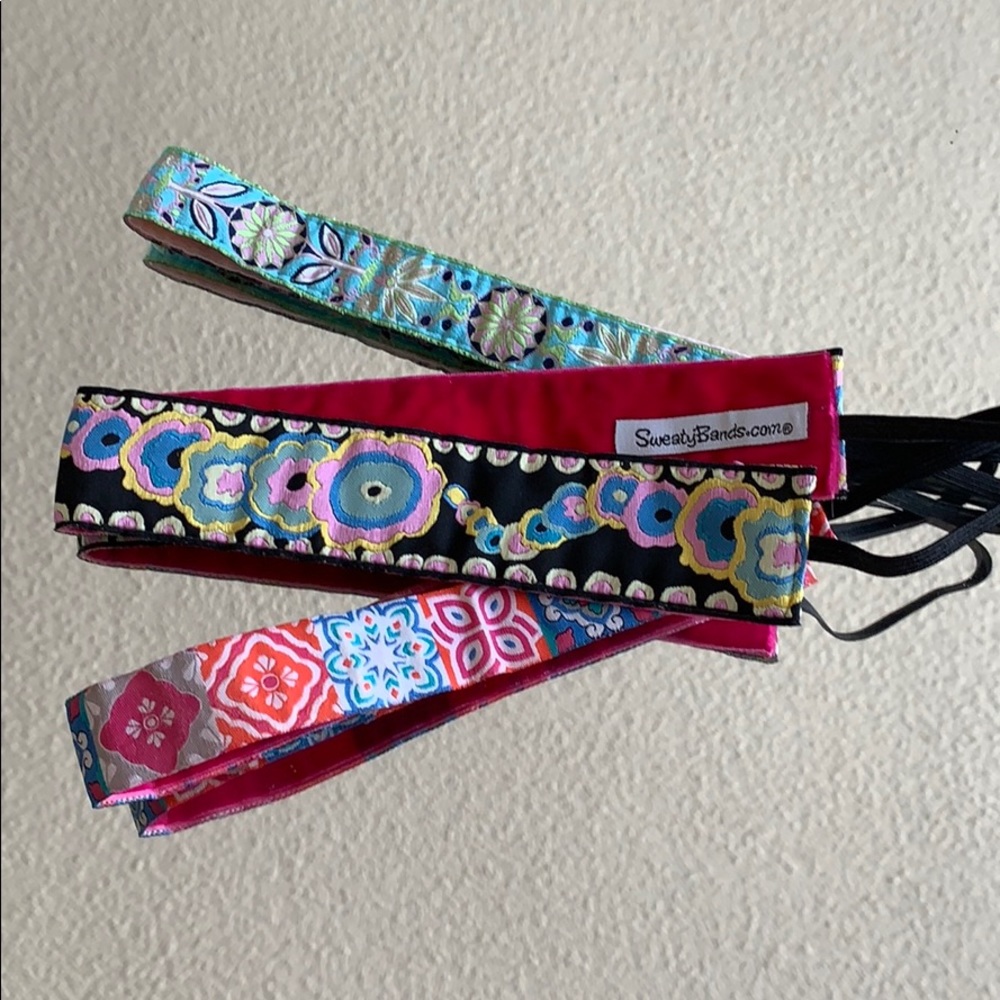 Three Pack of Patterned Sweaty Bands